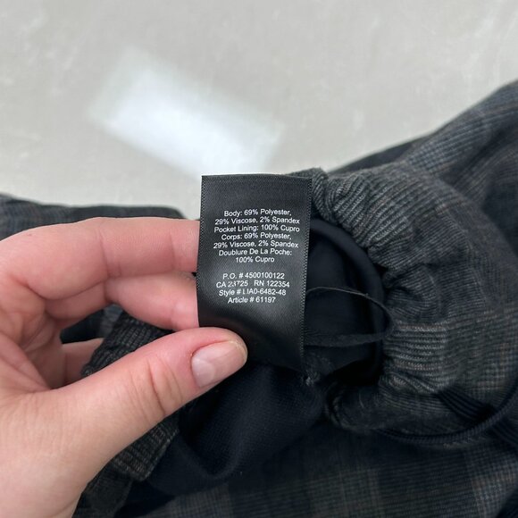 Women's Babaton Plaid Pants - Picture 8 of 11